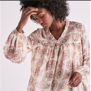 Lucky Brand floral blouse. Size small.